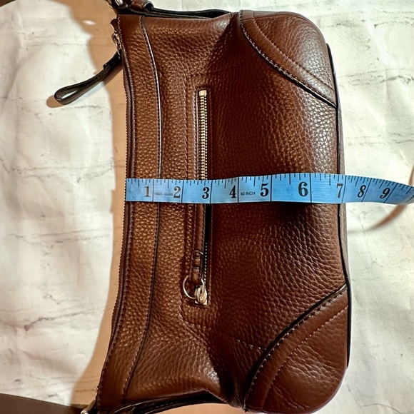 Coach bag | EUC | convertible strap | brown pebbled leather w/maroon inside - Picture 6 of 6
